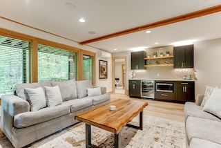 Downstairs lounge and bar